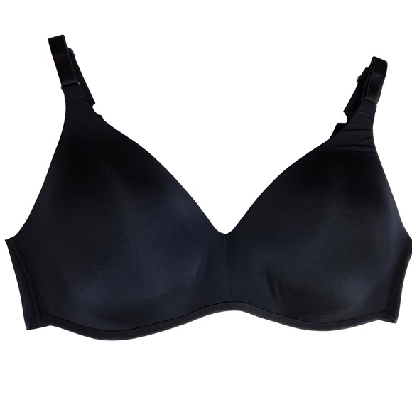 Soma Other - Soma Wireless Full Coverage Bra 40C‎ Black Microfiber Comfort Stretch Adjustable